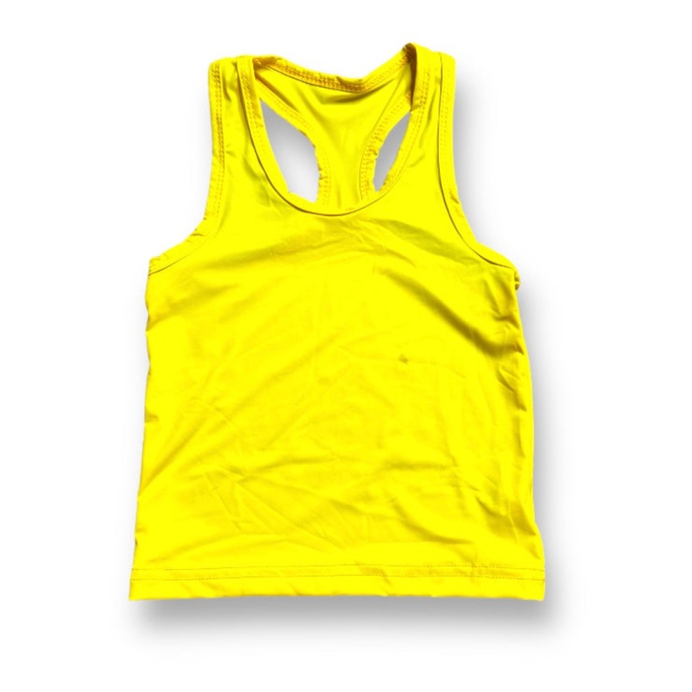NWT Belle Cher Yellow Razorback Kid Tank - Picture 3 of 3